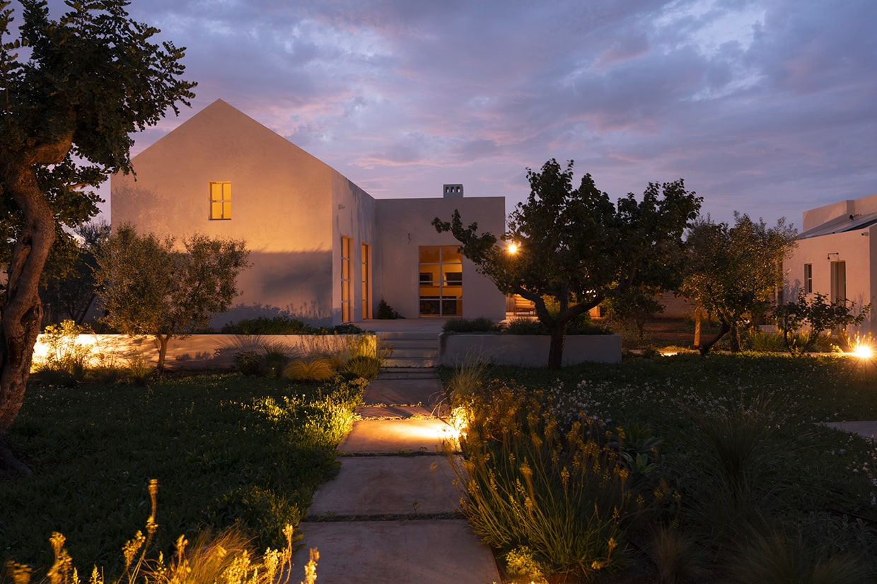 Progetto Casa Caroseno vista notturna esterna - Lovece