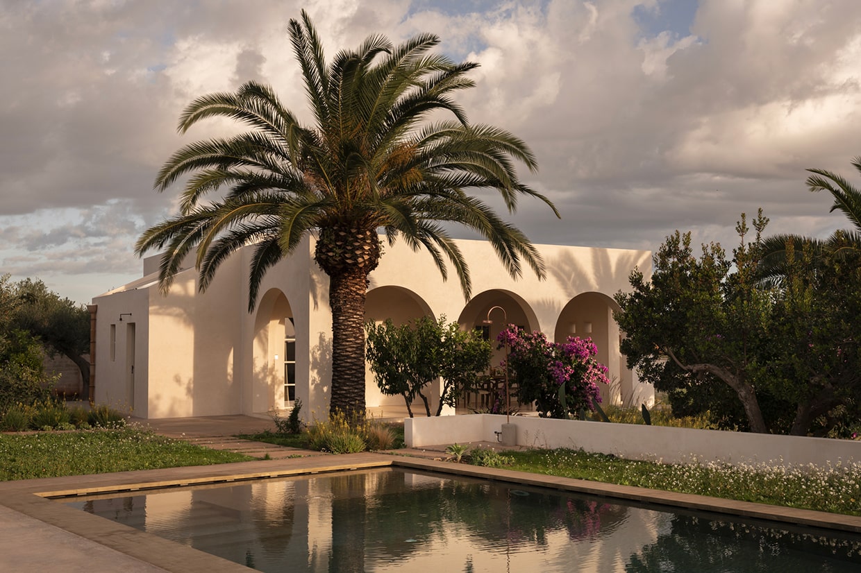 Progetto Casa Caroseno vista esterna con piscina - Lovece