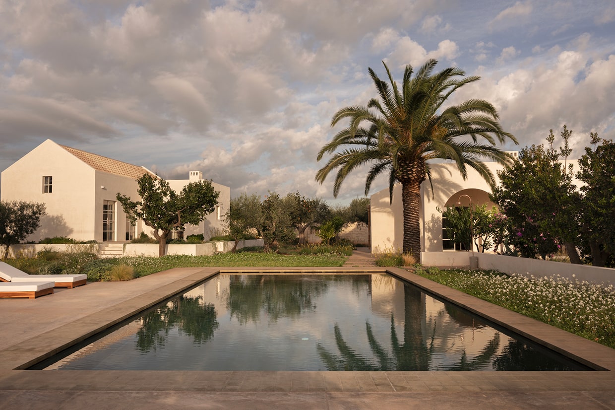 Progetto Casa Caroseno vista esterna con piscina - Lovece